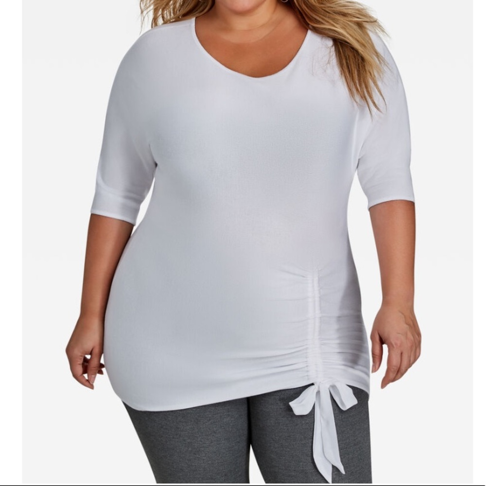 RUCHED FRONT TUNIC